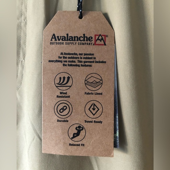 Flannel lined Tan Chinos & Khakis 36x30 relaxed fit travel ready by Avalanche. - Picture 11 of 15